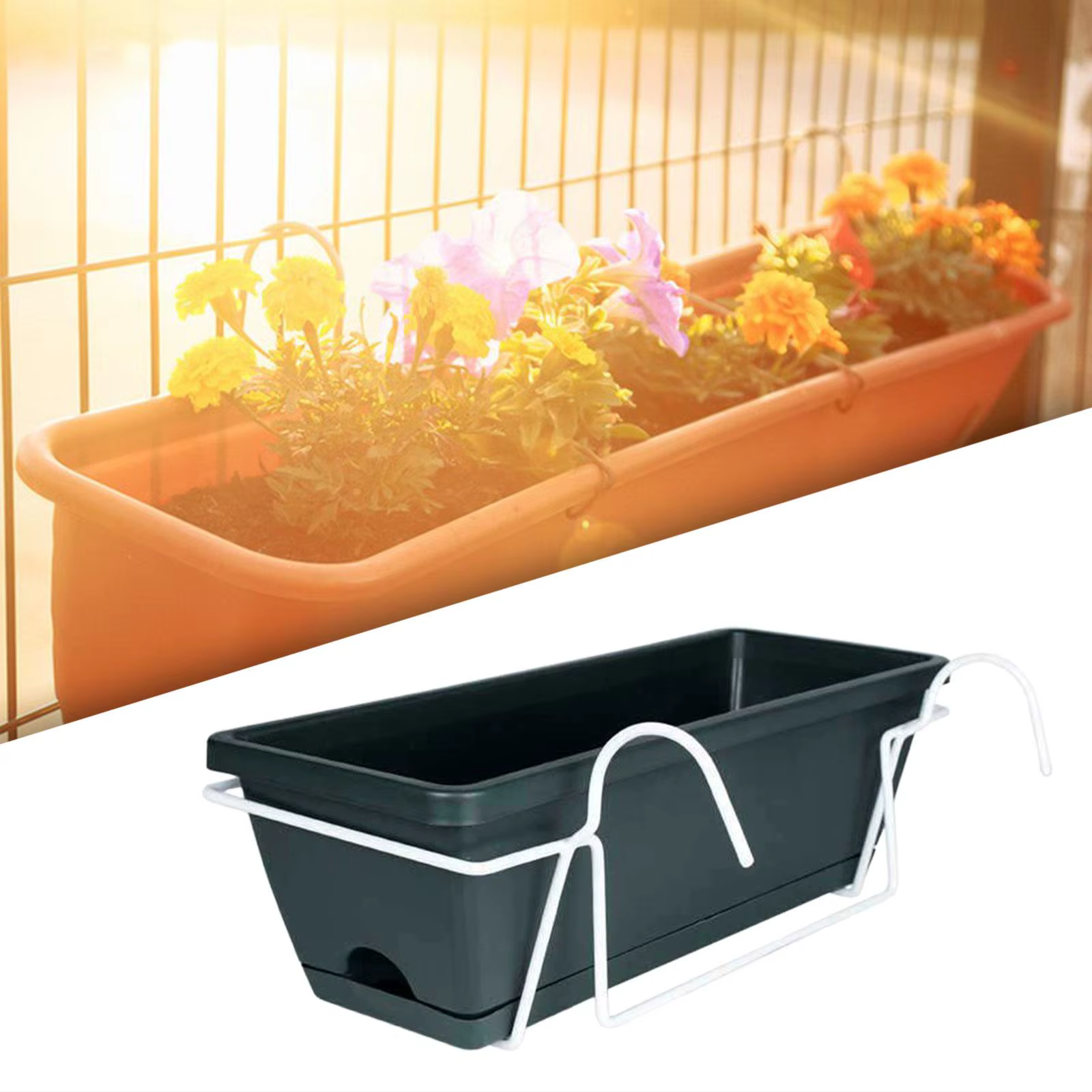 Boîte de support de plante de jardin de pot de fleur