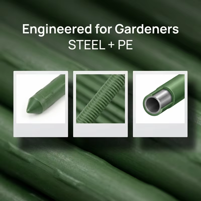 Lot de 20 bâtons de support pour plantes de concombre et de tomate