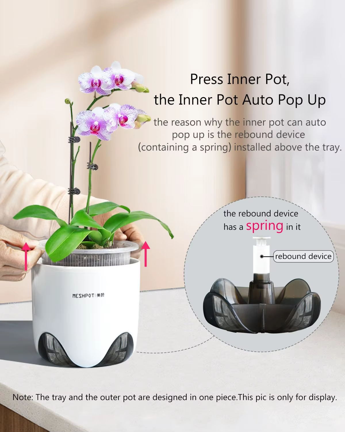 Meshpot-Pots d'orchidées à double couche avec trous