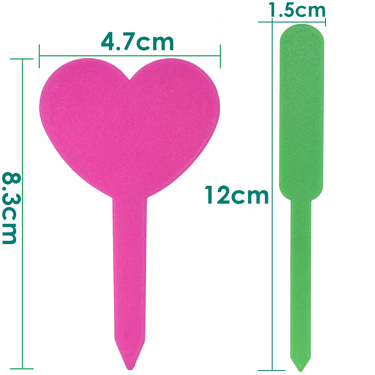 Étiquettes en plastique imperméables pour plantes de jardin