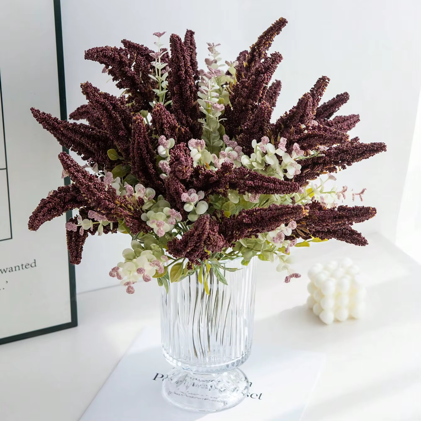 Fleurs artificielles en soie Bunble mariage guirlande maison chambre décor extérieur cour couronne mariée Bouquet Vase photographie Prop bricolage cadeau