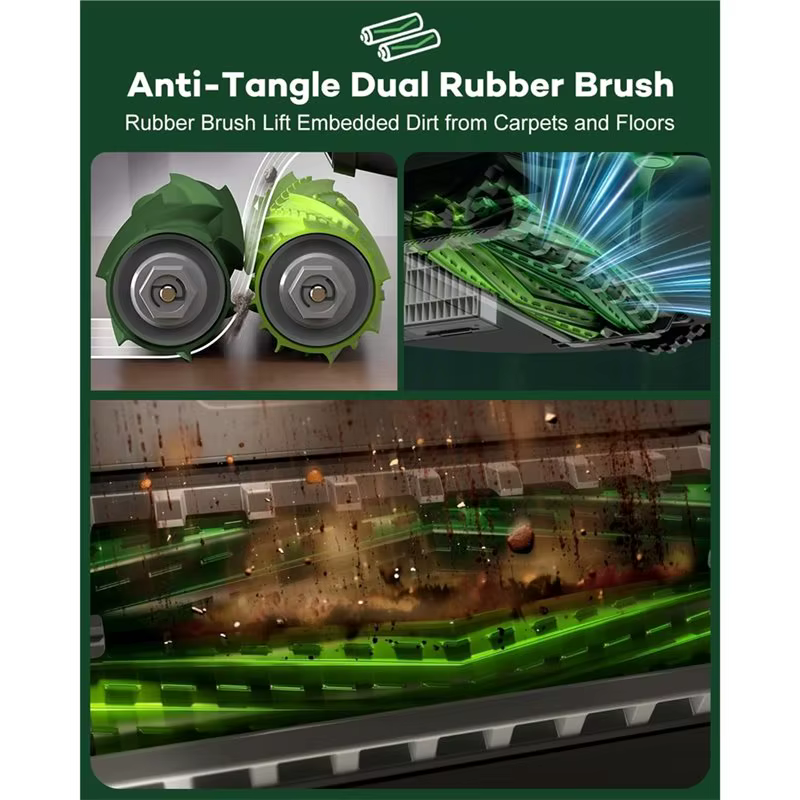 ABBZ-Accessoires pour aspirateur robot Irobot Roomba Max 705 Combo/706 Combo - brosses principales, filtres, brosses latérales,