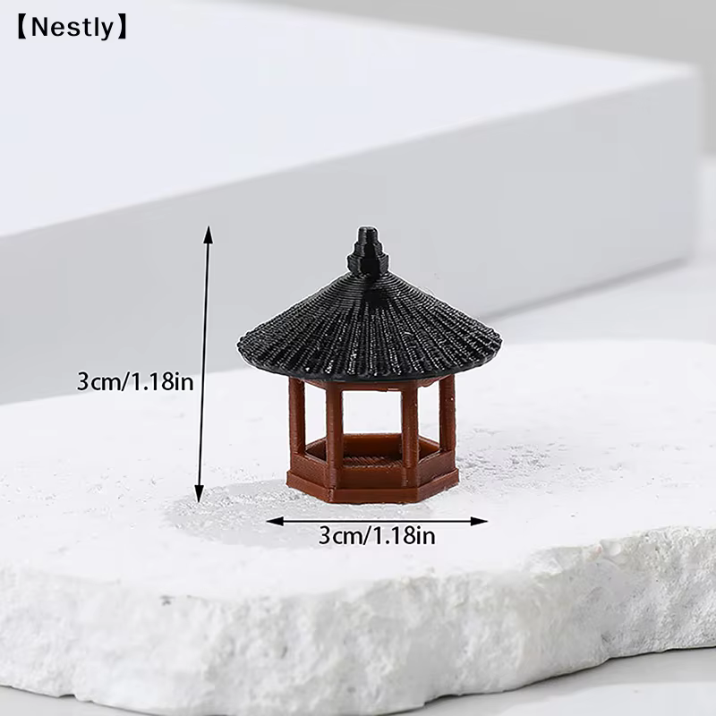 Mini statue de pagode, décoration de jardin féerique