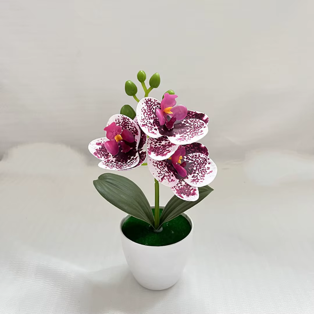 Plante d'orchidée artificielle en pot