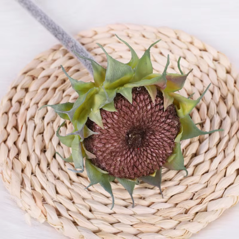 Fleur artificielle de tournesol avec tiges