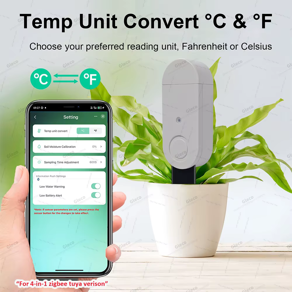 Testeur de sol Zigbee, capteur d'humidité