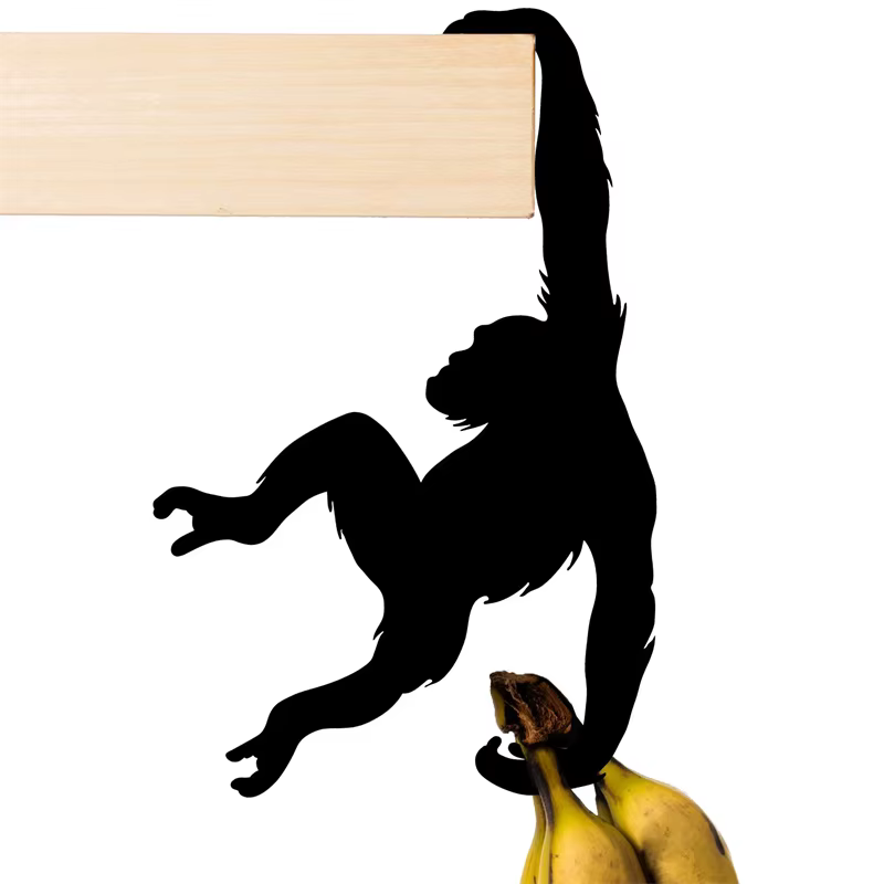 Support de rangement créatif pour bananes, crochet d'équilibrage sous armoire, organisateur suspendu, support arbre à bananes moderne