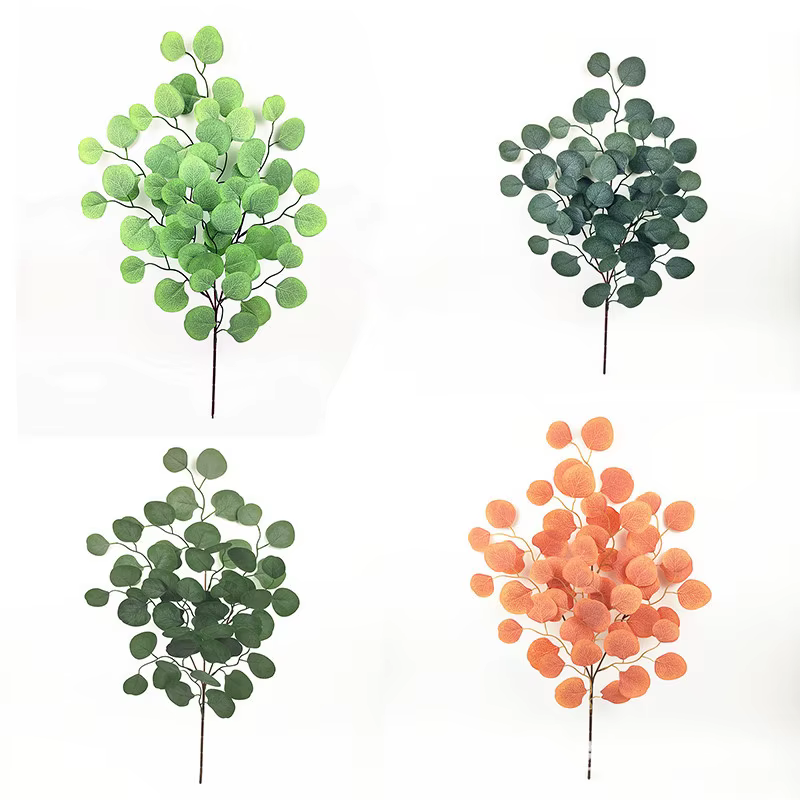 Aloès vert 6 pièces plante de Simulation de mariage feuille d'eucalyptus en soie fausse fleur plantes vertes