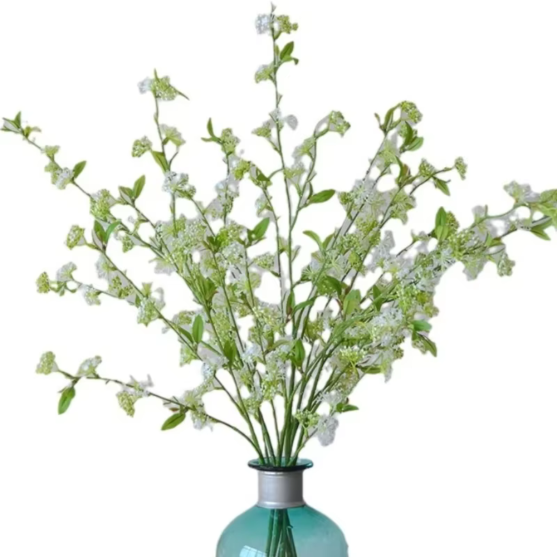 Piaoxue-Fleur Artificielle de Saule des Neiges