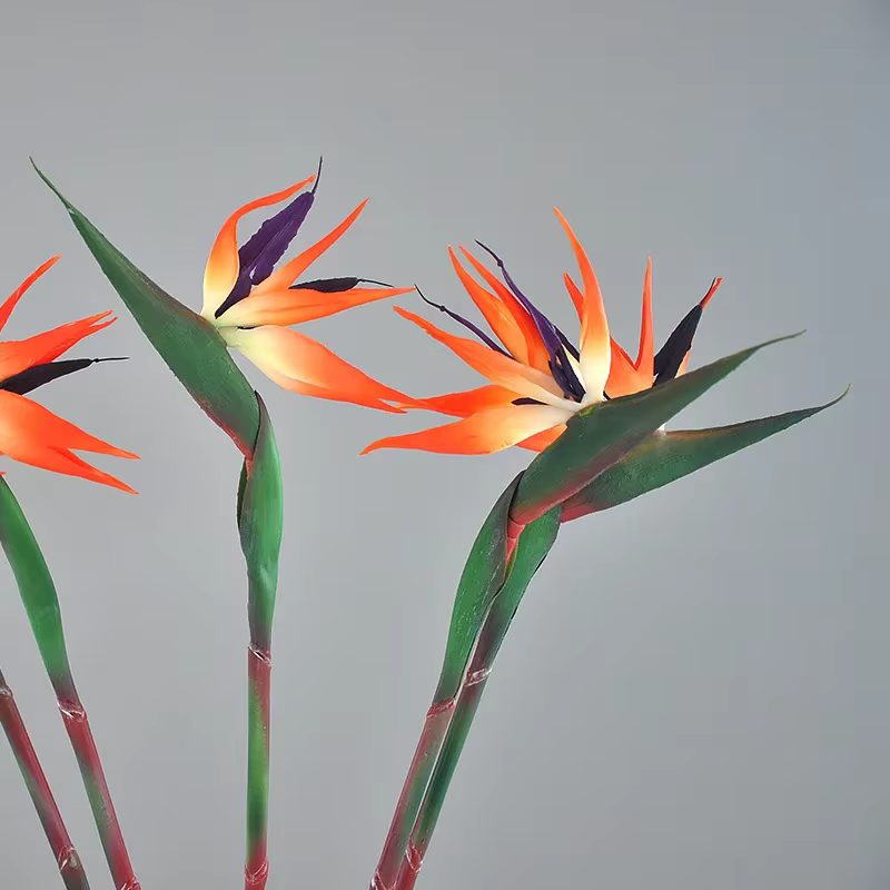 Fleur artificielle d'oiseau de paradis pour la décoration de mariage