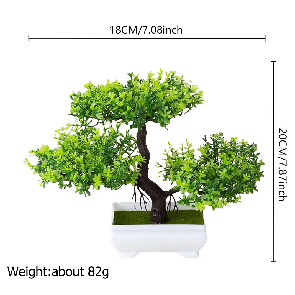 Plantes artificielles décoration bonsaï en Pot petit Pot d'arbre fausse plante en Pot zen jardin ornements Table maison