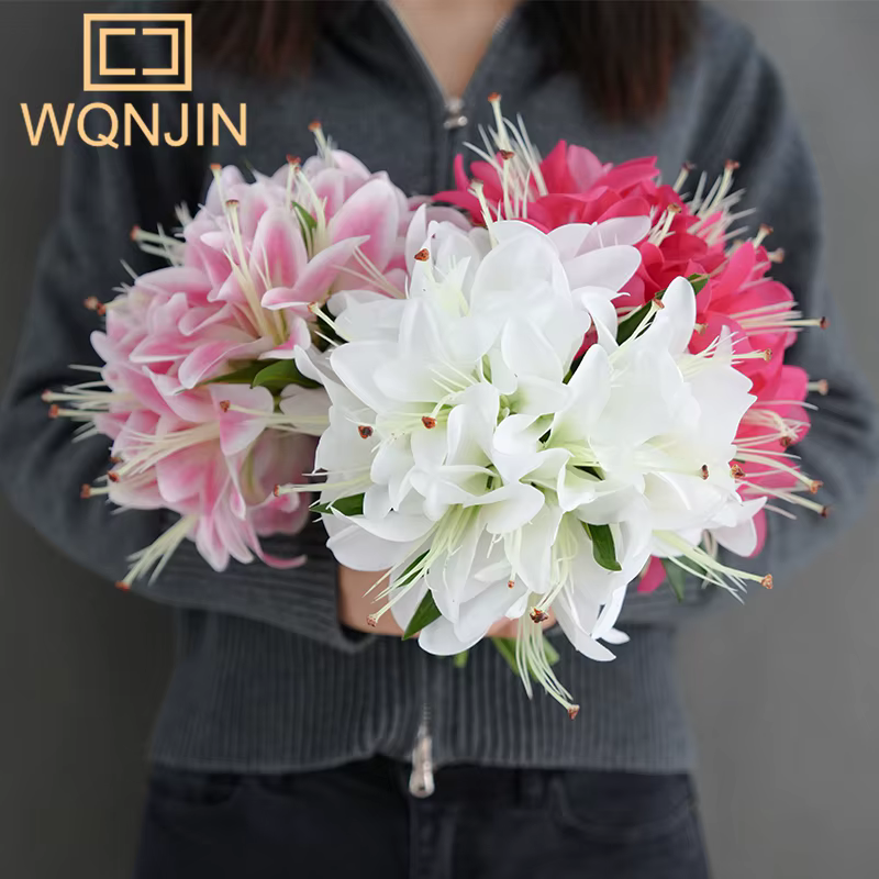 Bouquet de Lys Rose à 20 Têtes