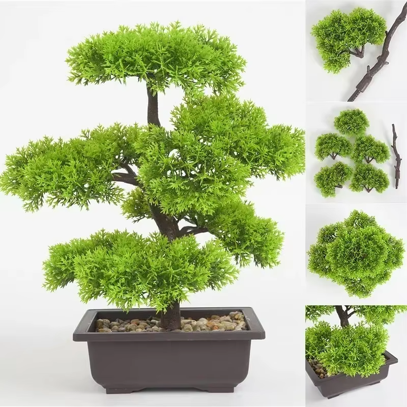 Plantes artificielles de pin bonsaï
