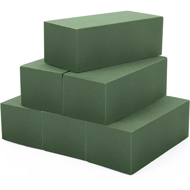 Mousse de fleurs carrée verte pour arrangements floraux