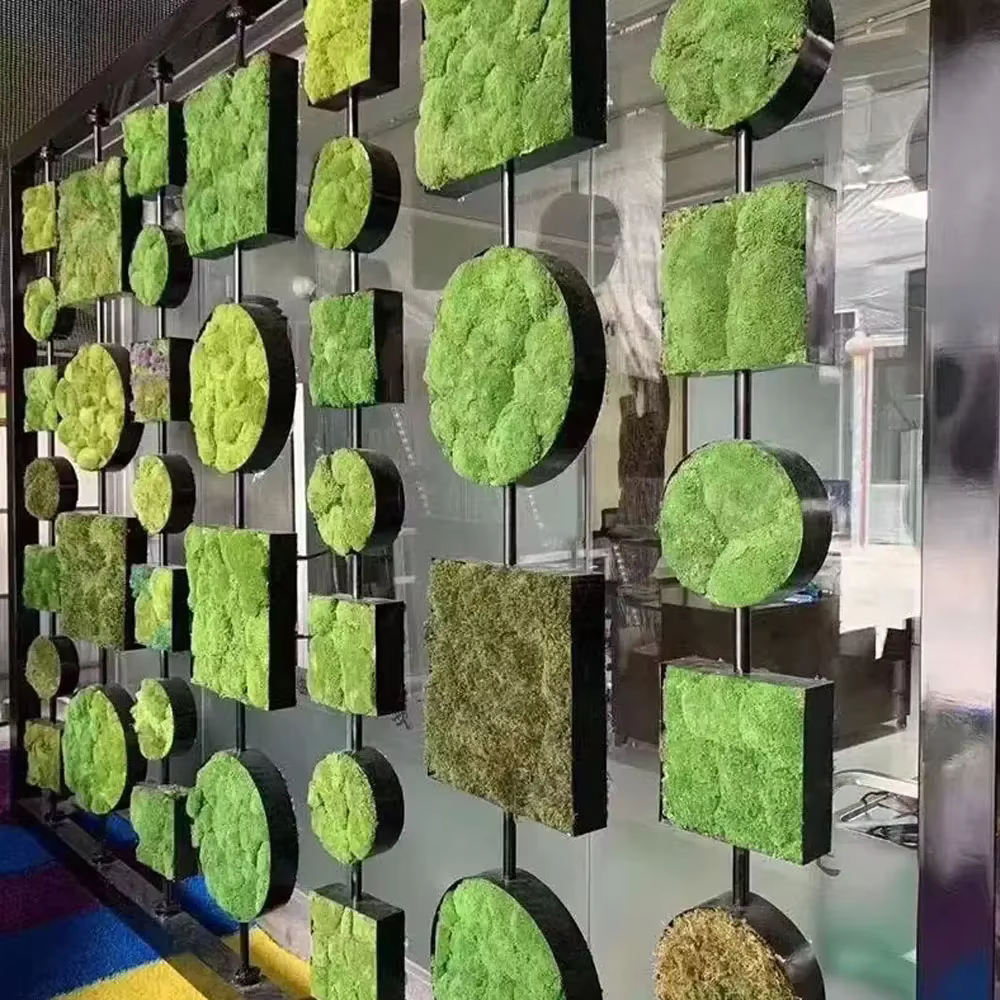 Mini paysage de fausses plantes artificielles