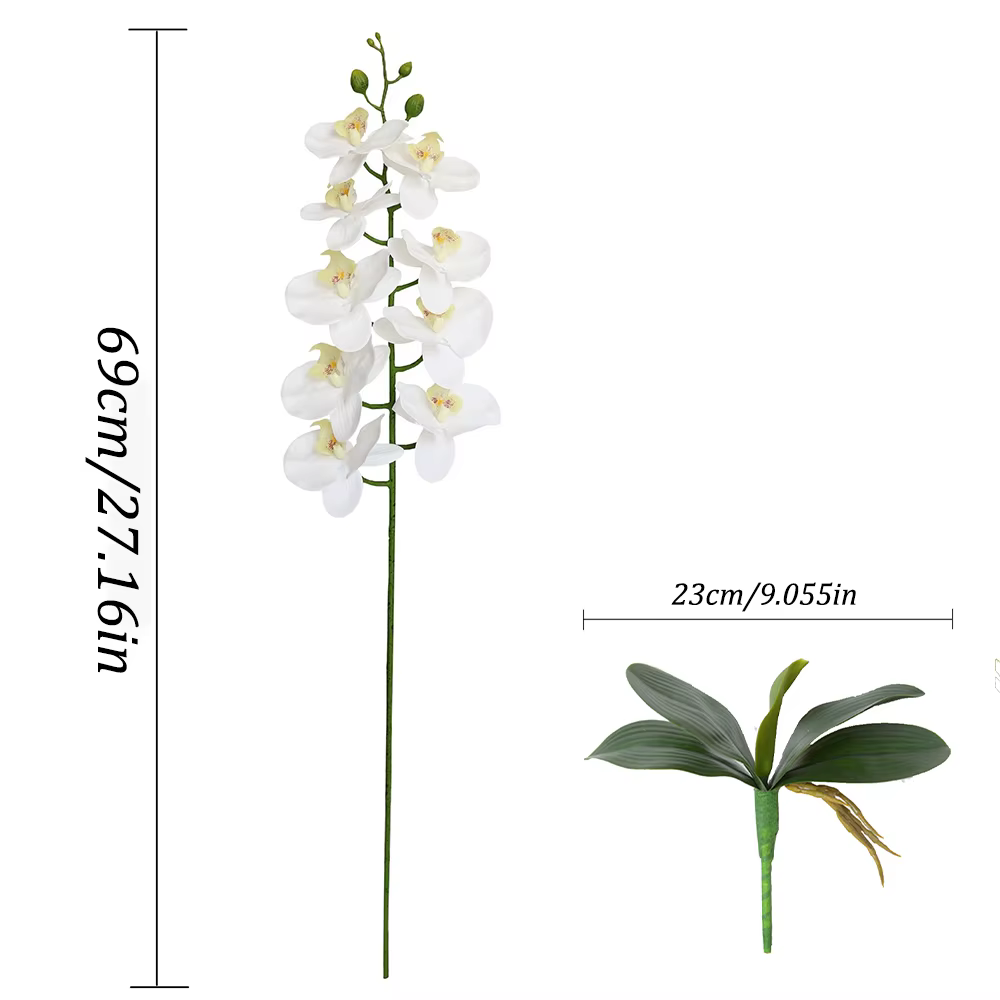 Branches de fleurs artificielles Phalaenopsis