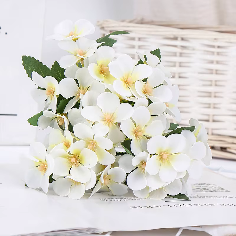 5 fourchettes FFlowers simulé crabapple fleurs fausse fleur décor de mariage
