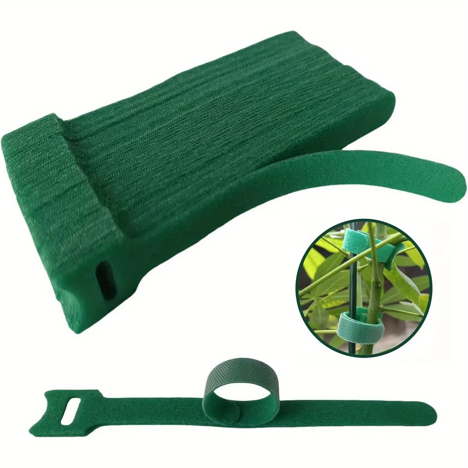 Attaches pour plantes en nylon antidérapantes réglables et réutilisables
