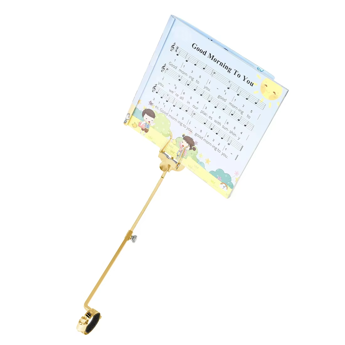 Supports de musique trompette flûte vents Saxophone Alto feuille de marche Portable supports de musique dorés accessoire d'instruments de musique