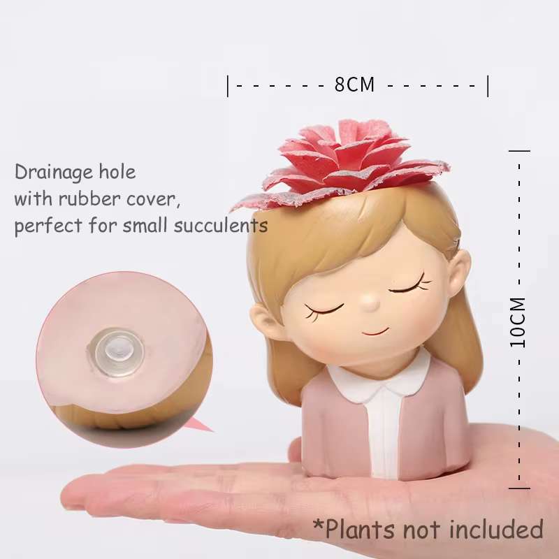 Mini jardinière de Couple pour plantes succulentes
