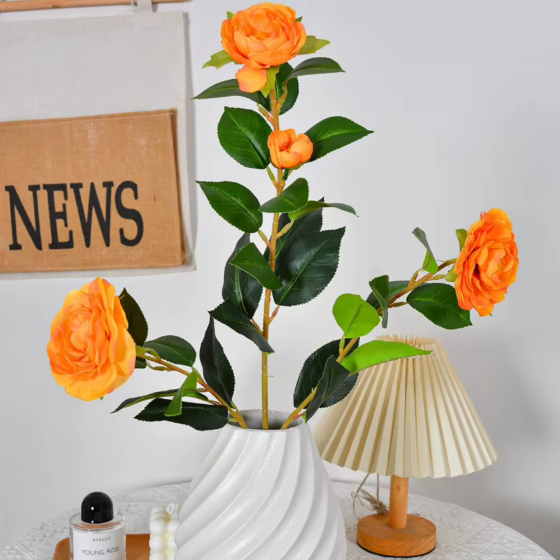 10 pièces de fleurs artificielles en soie