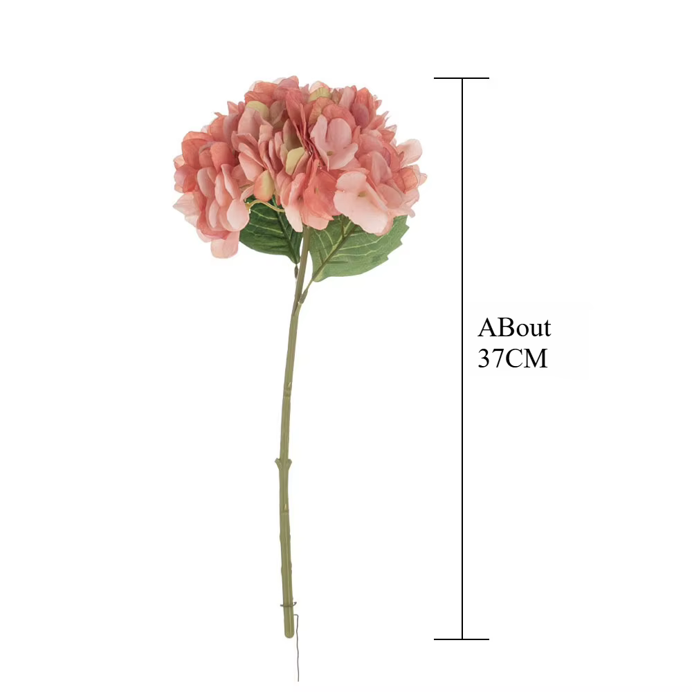 Hortensia artificielle à tige unique