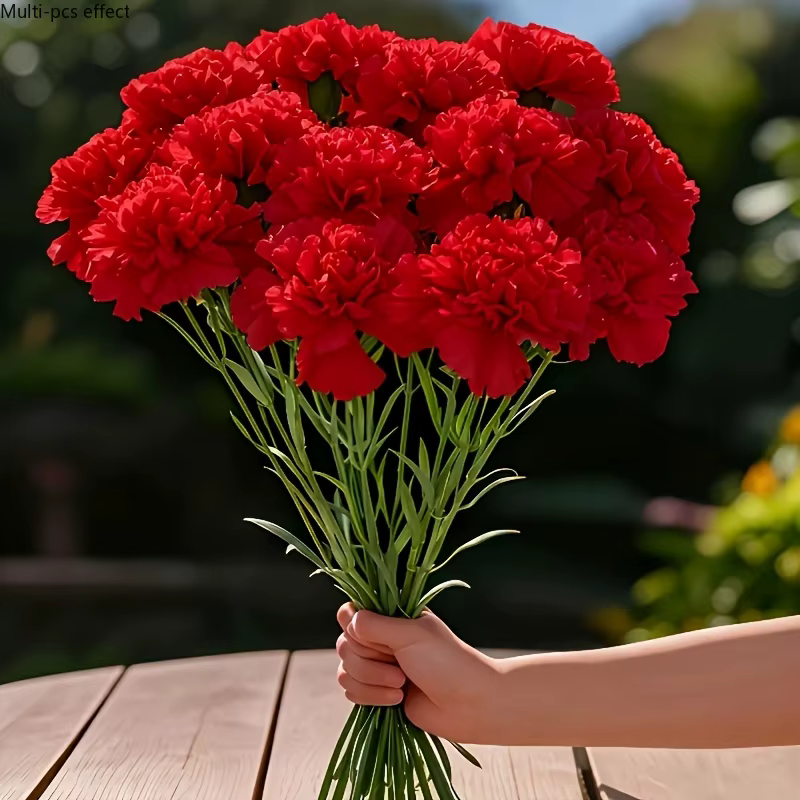 Fleurs de carnations synthétiques