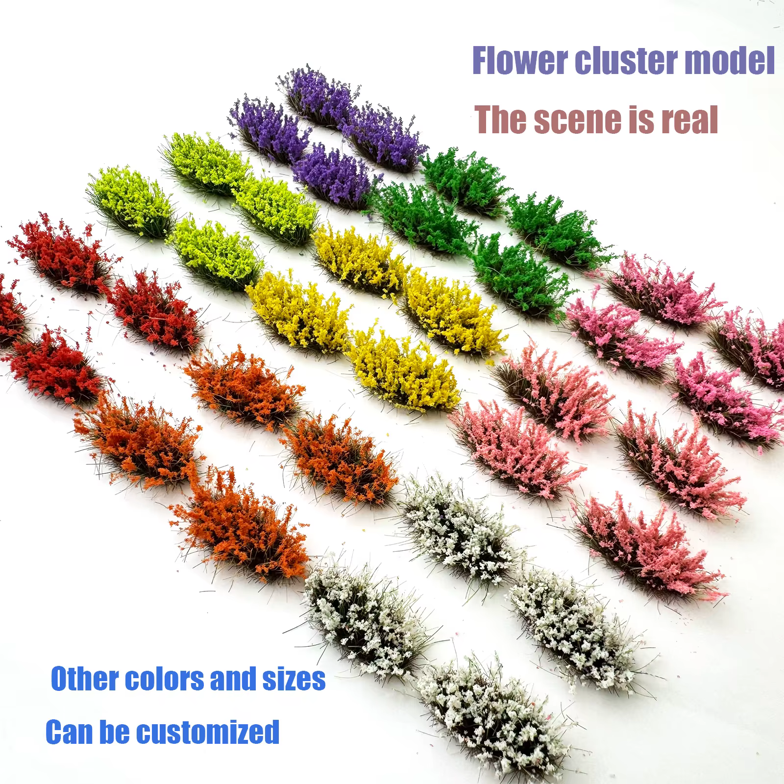 Grappe de fleurs miniatures pour Micro Simulation de paysage