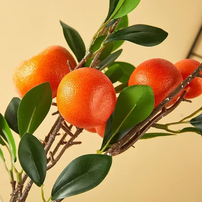 Décoration de maison Orange simulée