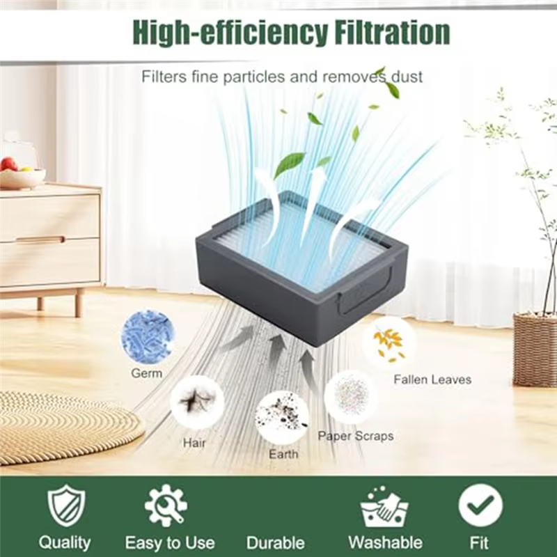 ABJN-pour Irobot Roomba I7 + I3 I4 + I6 I6 + I8 I8 + brosses en caoutchouc accessoires pour aspirateur
