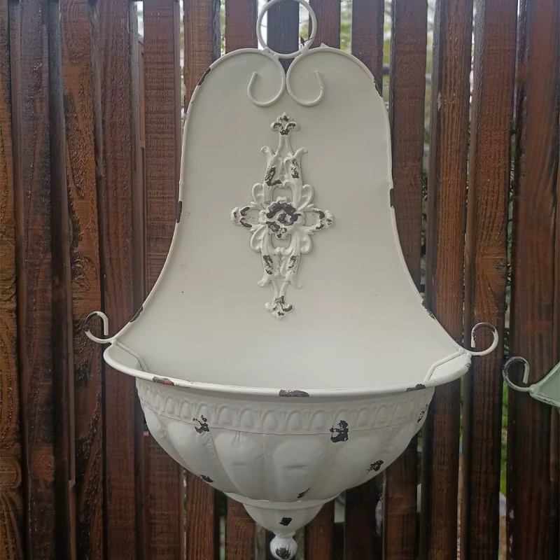 Pot de fleur français semi-cercle