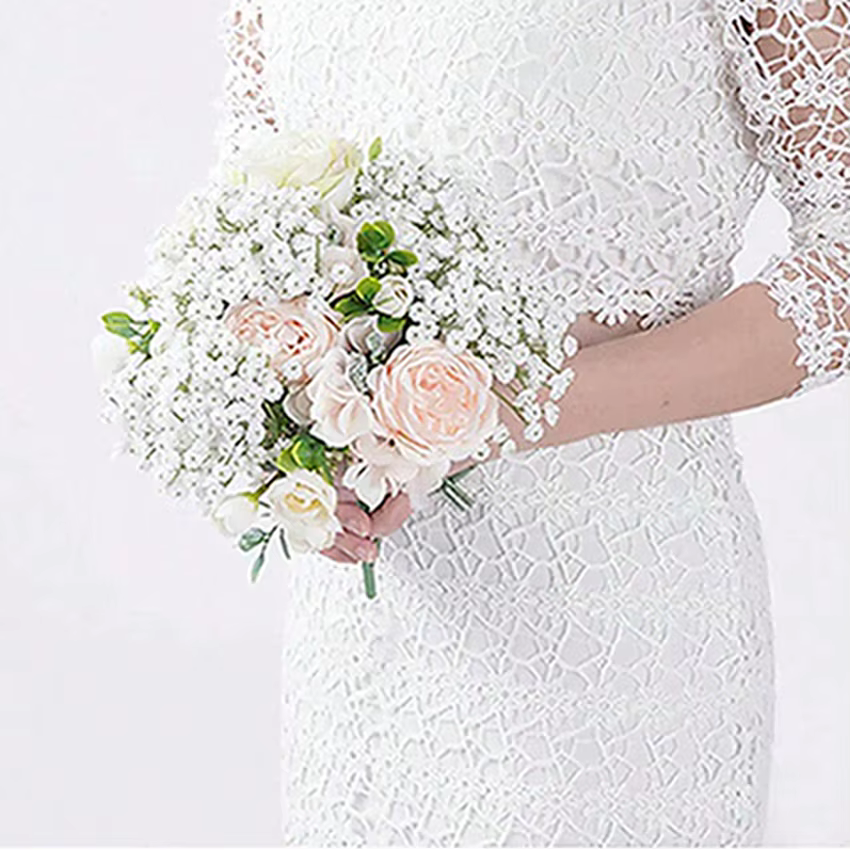 Fleurs artificielles Babysbreath mariage maison chambre Table Decor célébration en plein air Halling couronne de mariée Bouquets Party Craft cadeau