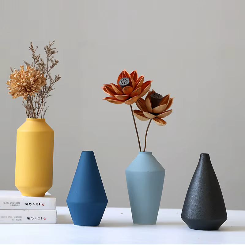Vase en céramique couleur Morandi