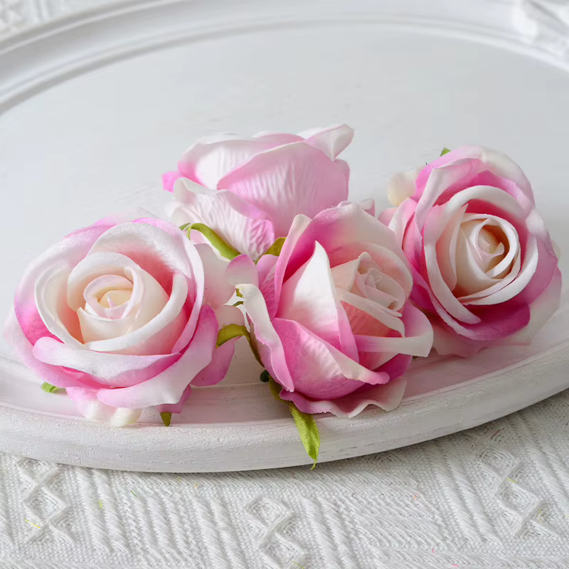 Roses Artificielles Vin Rouge