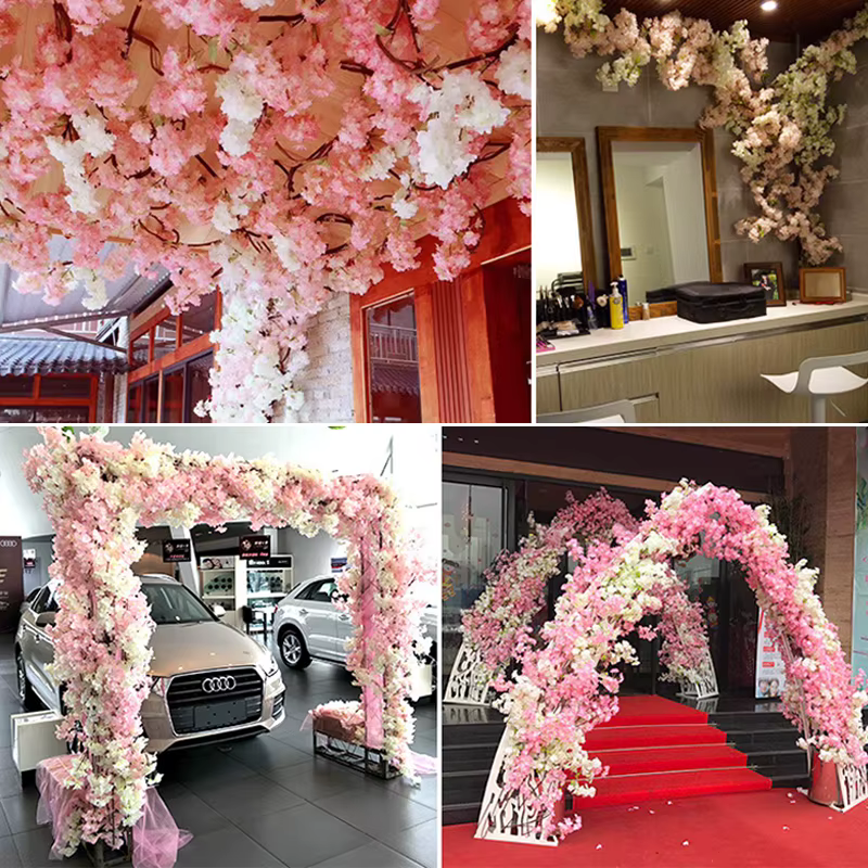 Branche de fleur de cerisier artificielle