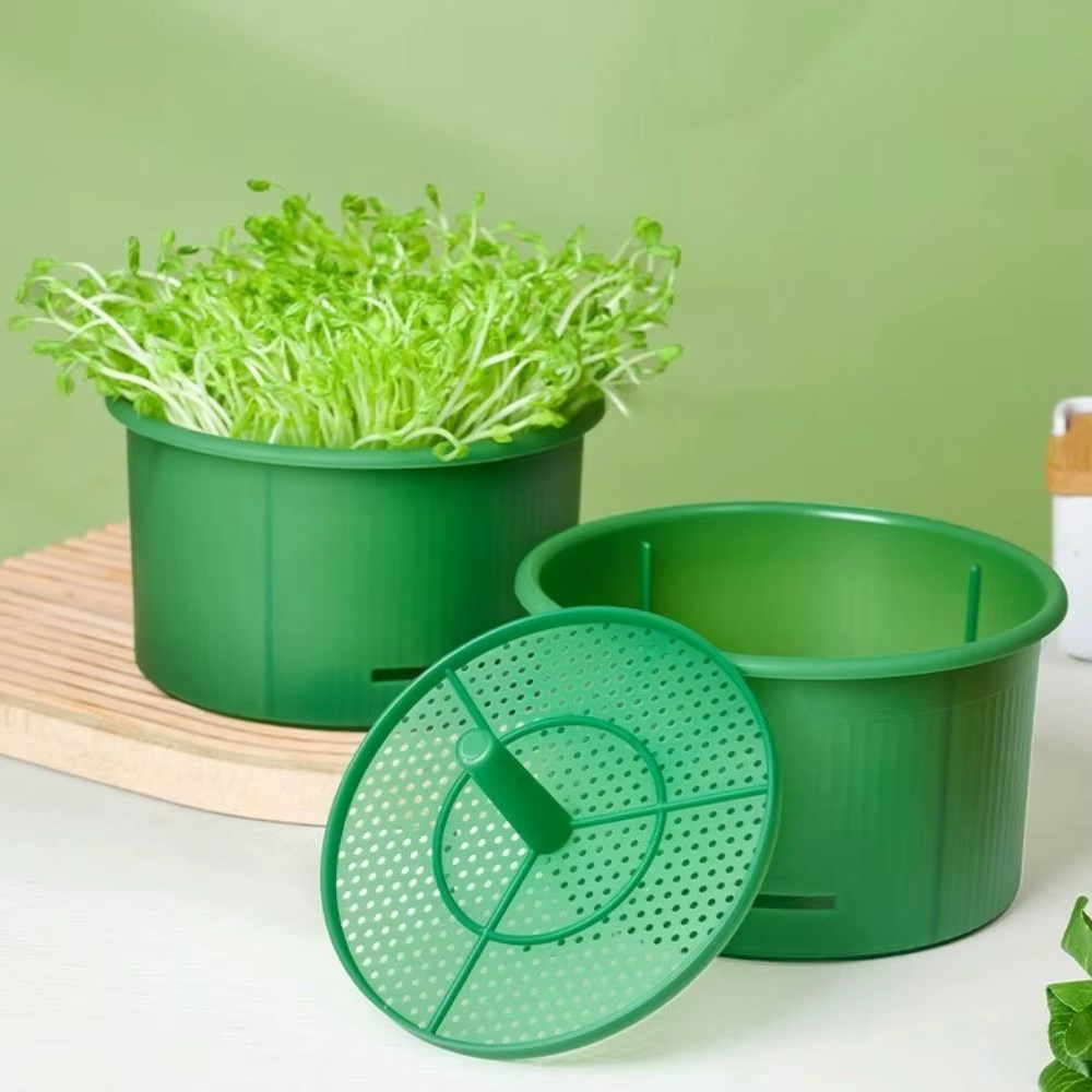 Pots de pépinière en plastique pour germes de haricots
