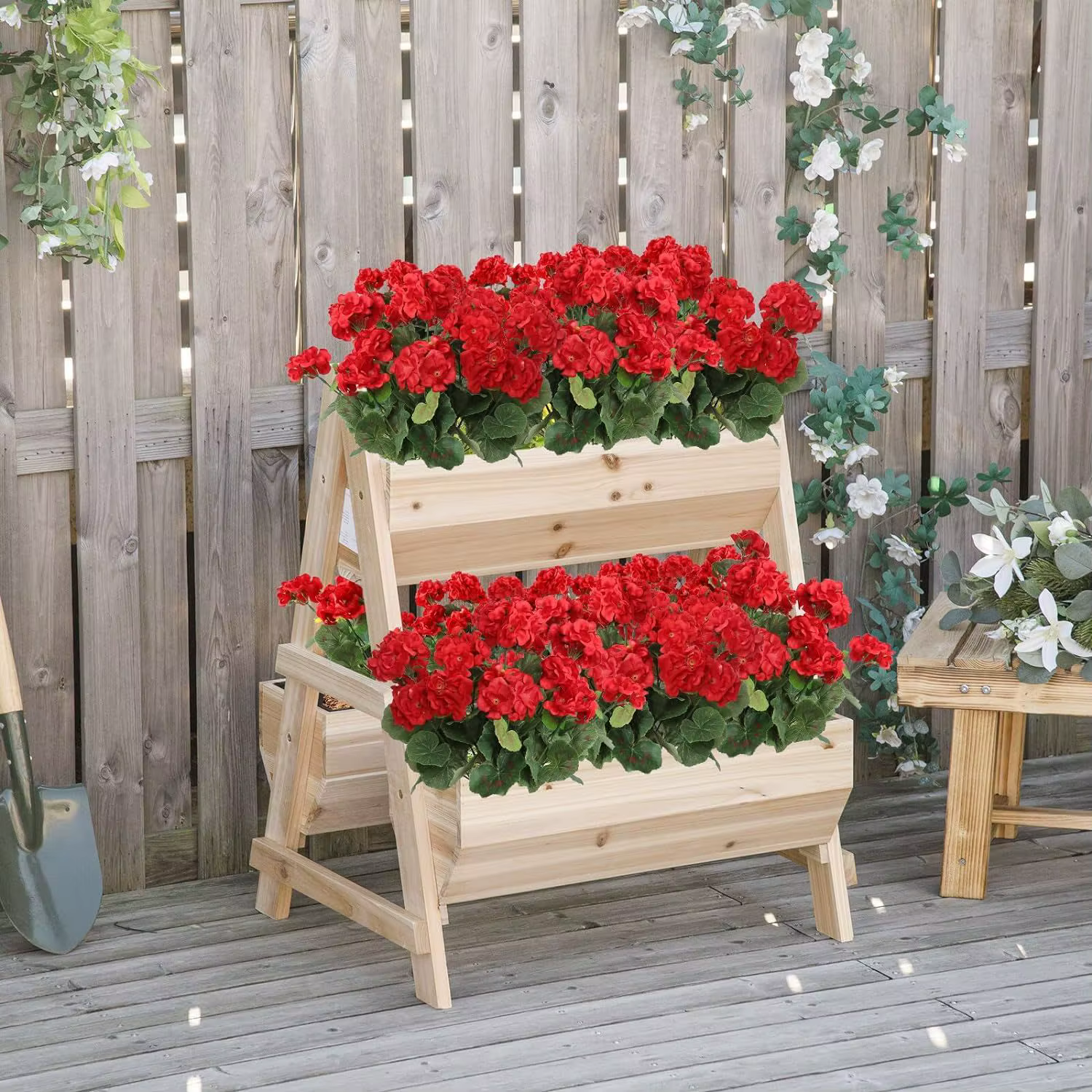 1/5 pièces plante artificielle soie bégonia fleur extérieur jardin arc protection UV mariage mariée maison bonsai fête de noël bricolage cadeau