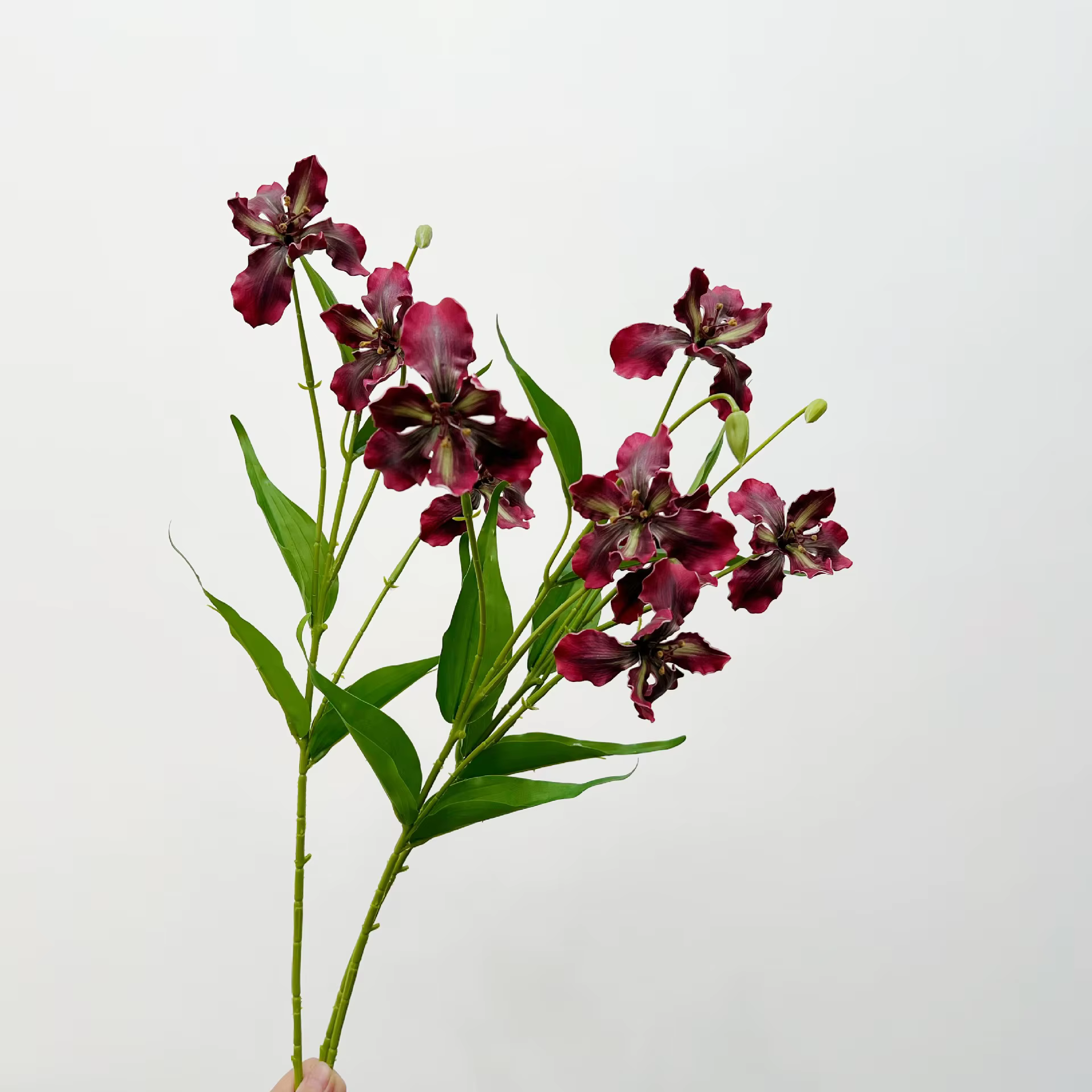 Fleurs artificielles d'iris 30 pouces
