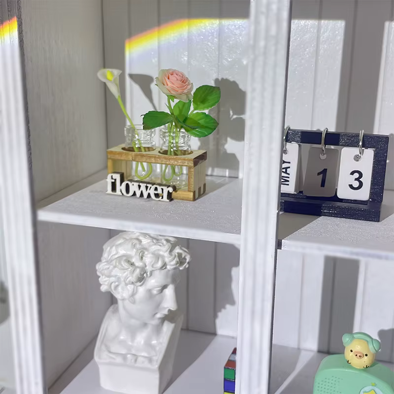 Vase à fleurs hydroponique l'inventaire en bois