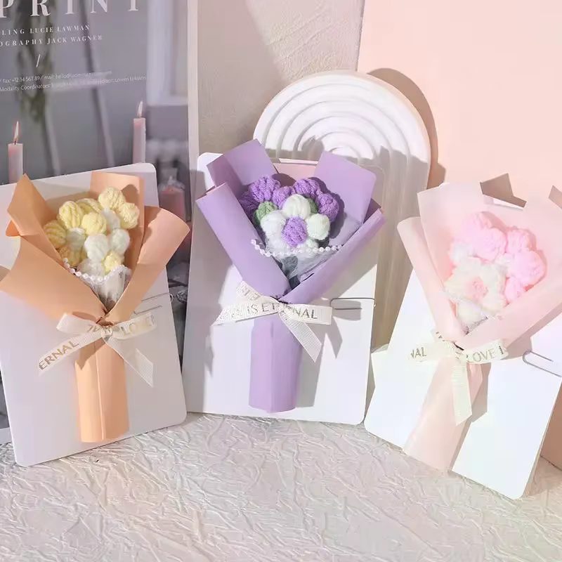 Bouquets de fleurs créatifs en trois dimensions