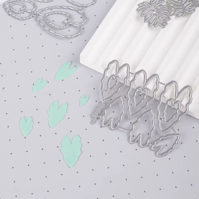 Simulation Miniature plante feuille/pétale polymère argile Cutter bricolage maison de poupée Mini