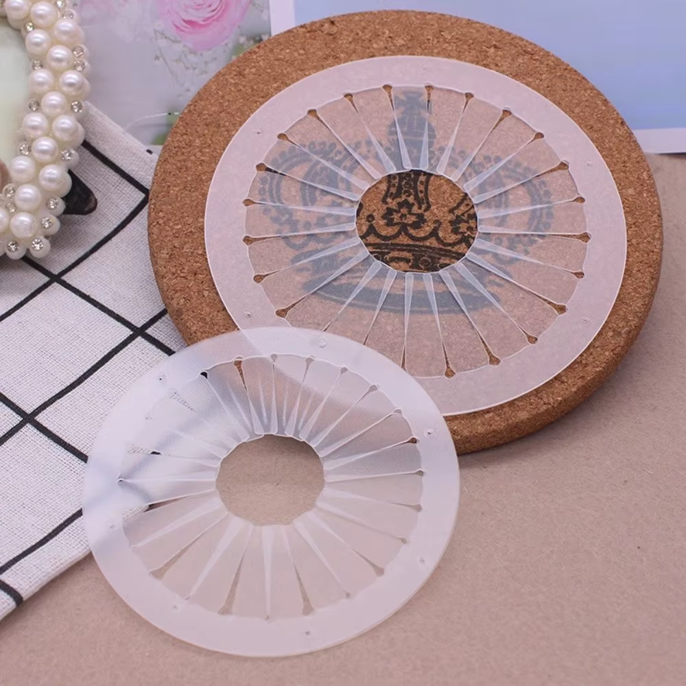 Outil de fabrication de rosettes en ruban DIY 9cm 12cm 15cm, pour fleurs en ruban et figurines de table transparentes, artisanat