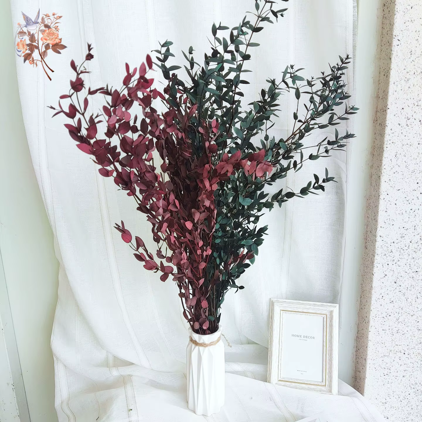 Bouquet de feuilles d'eucalyptus naturelles