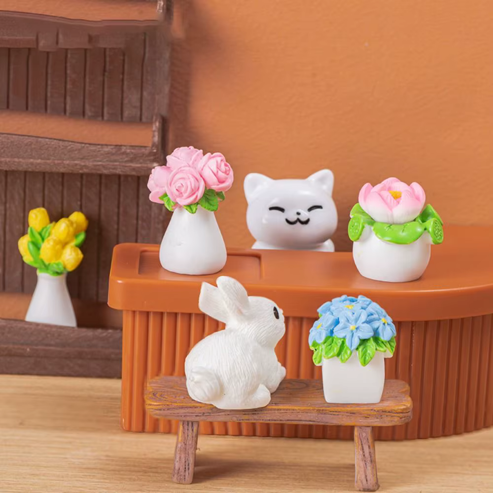 Plantes en pot de simulation colorées