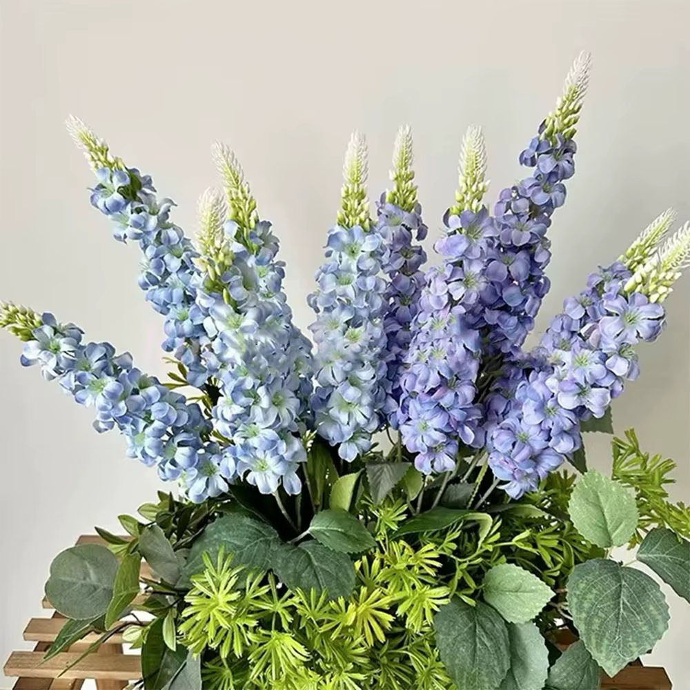 5 tiges de fleurs artificielles de jacinthe