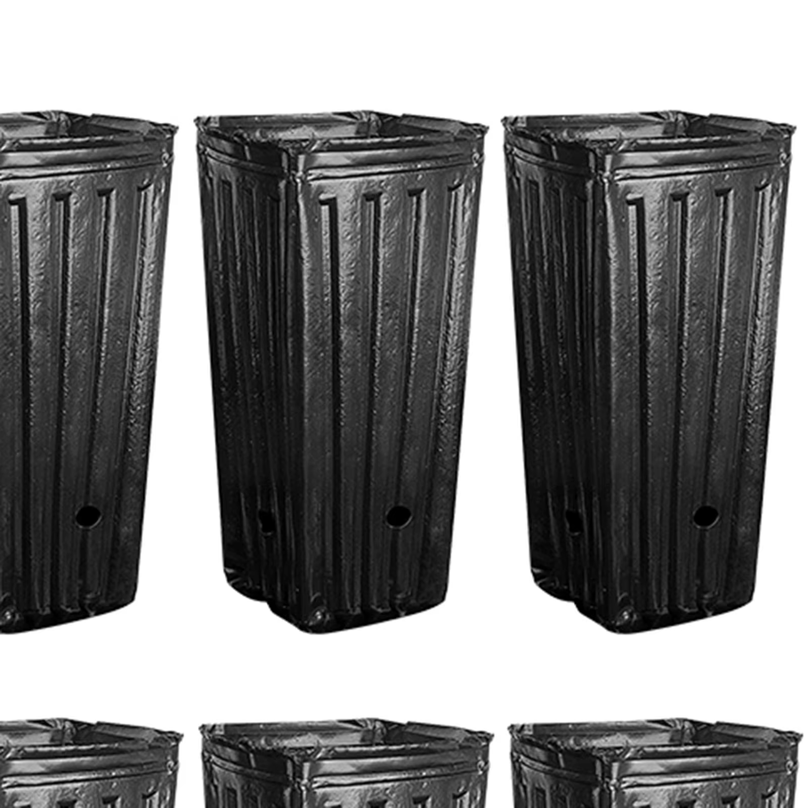 Pots de démarrage noirs pour pépinière profonde, 20 pièces, pour jardin