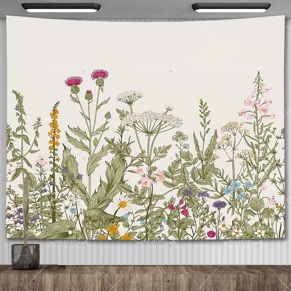 Tapisserie murale de plantes botArabes