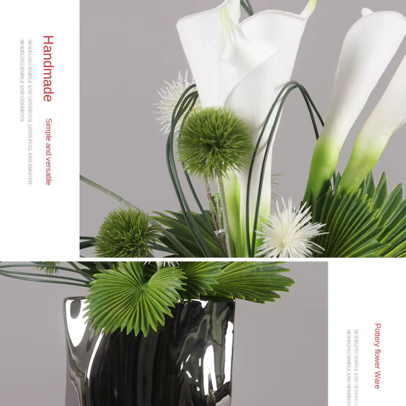 Ensemble de Vases à fleurs artificielles élégants