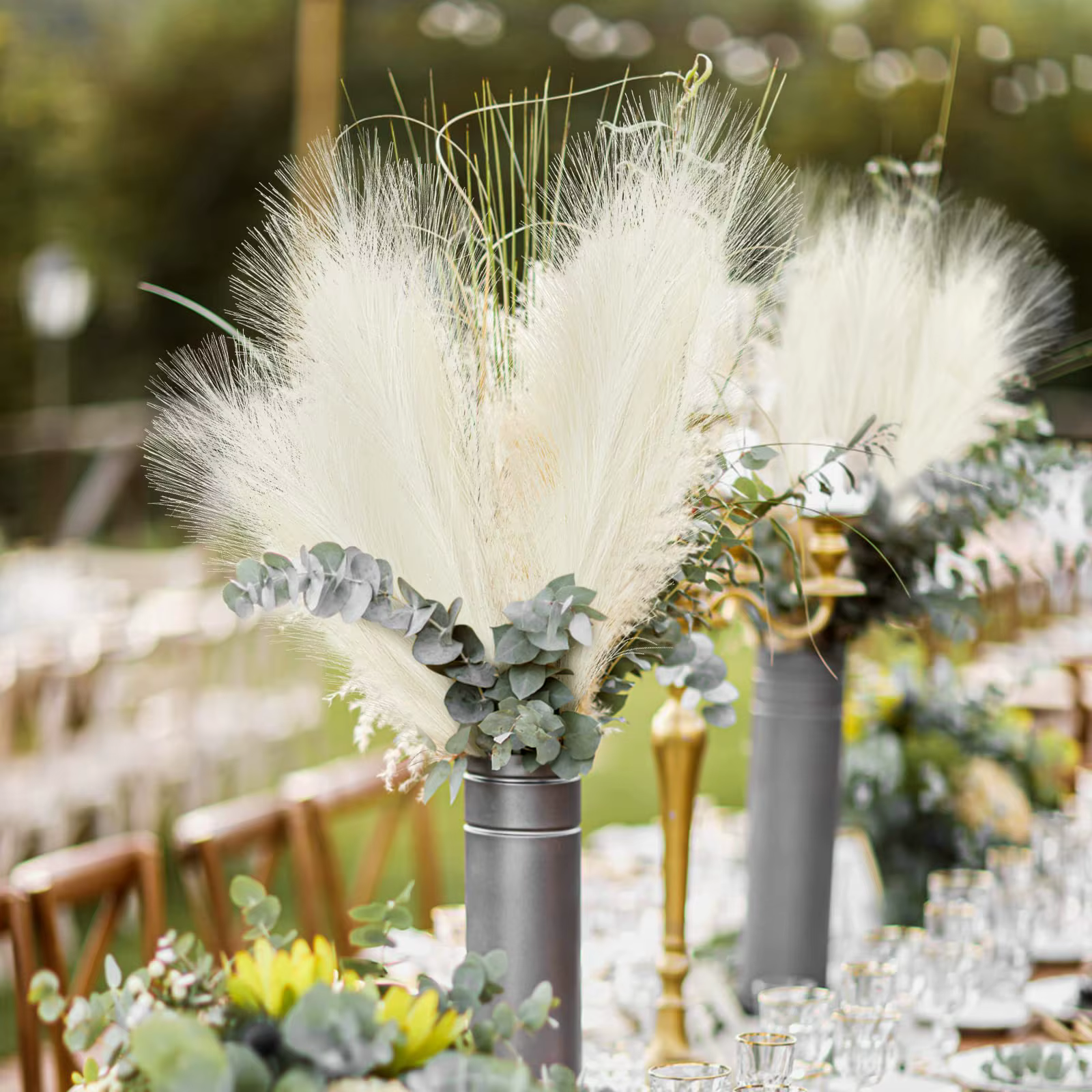 10-100 pièces d'herbe de la pampa artificielle
