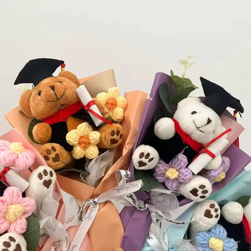 Mini Bouquet de Fleurs Artificielles Dr Bear